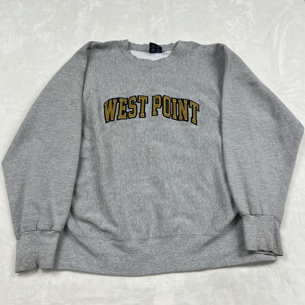 MV Sport Gray West Point military academy Pro-Weave Crewneck Heavyweight